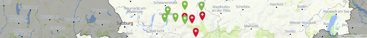 Kartenansicht für Apotheken-Notdienste in der Nähe von Windischgarsten (Kirchdorf, Oberösterreich)